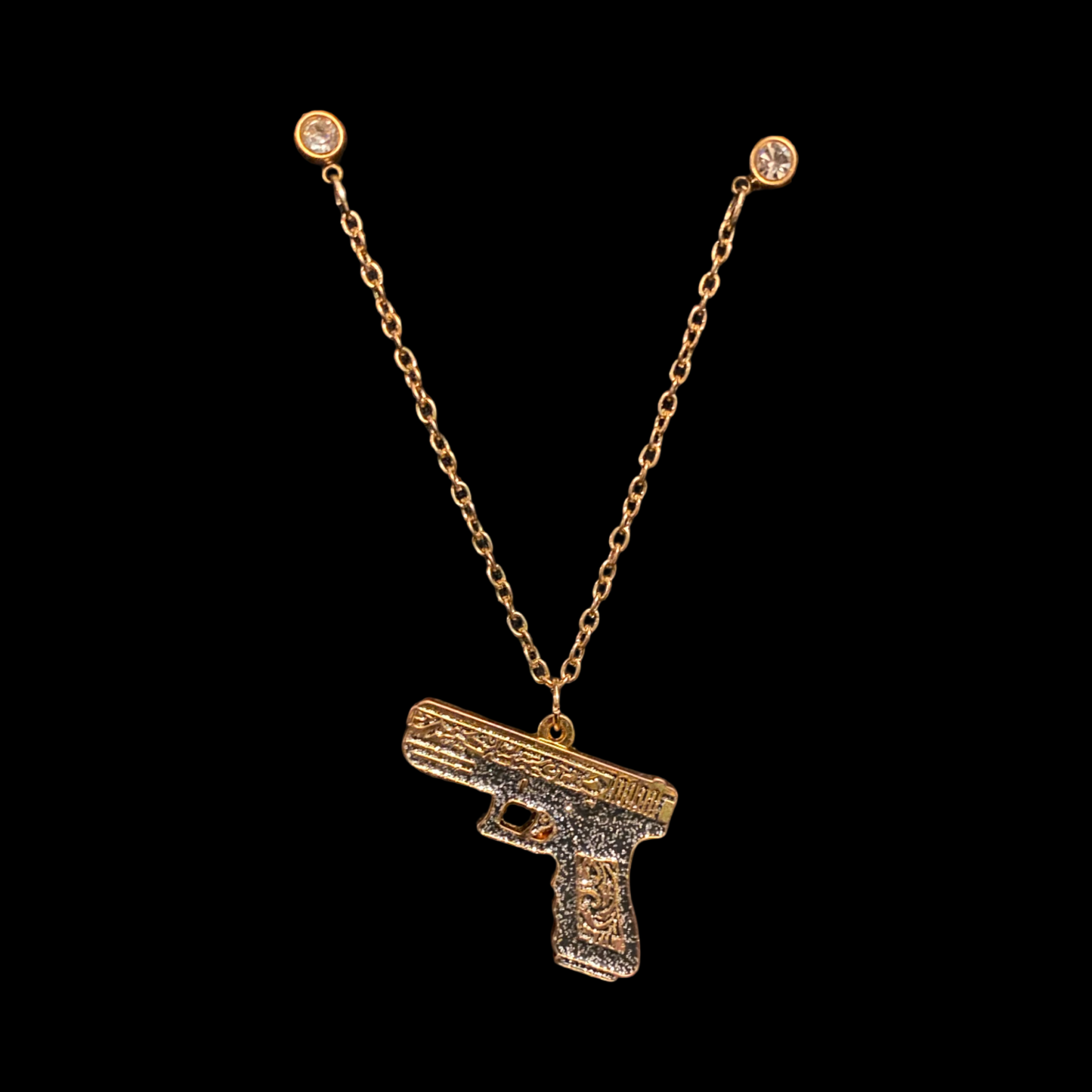 Golden Glock Chain Pin