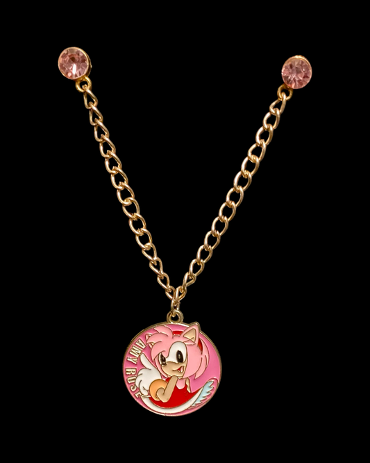 Rose Medallion Chain Pin