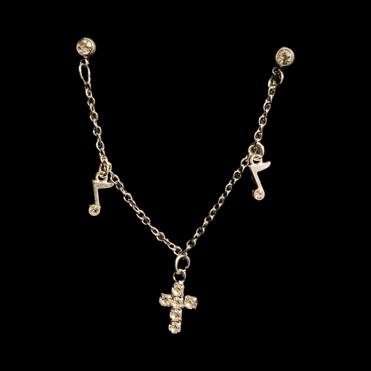 Gospel Tri-Charm Chain Pin